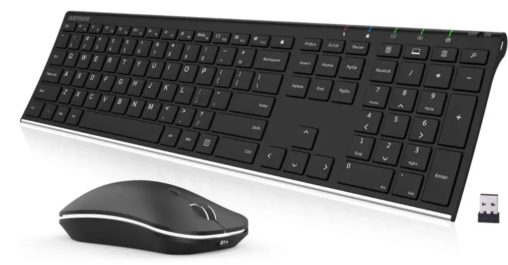 quiet keyboard and mouse combo